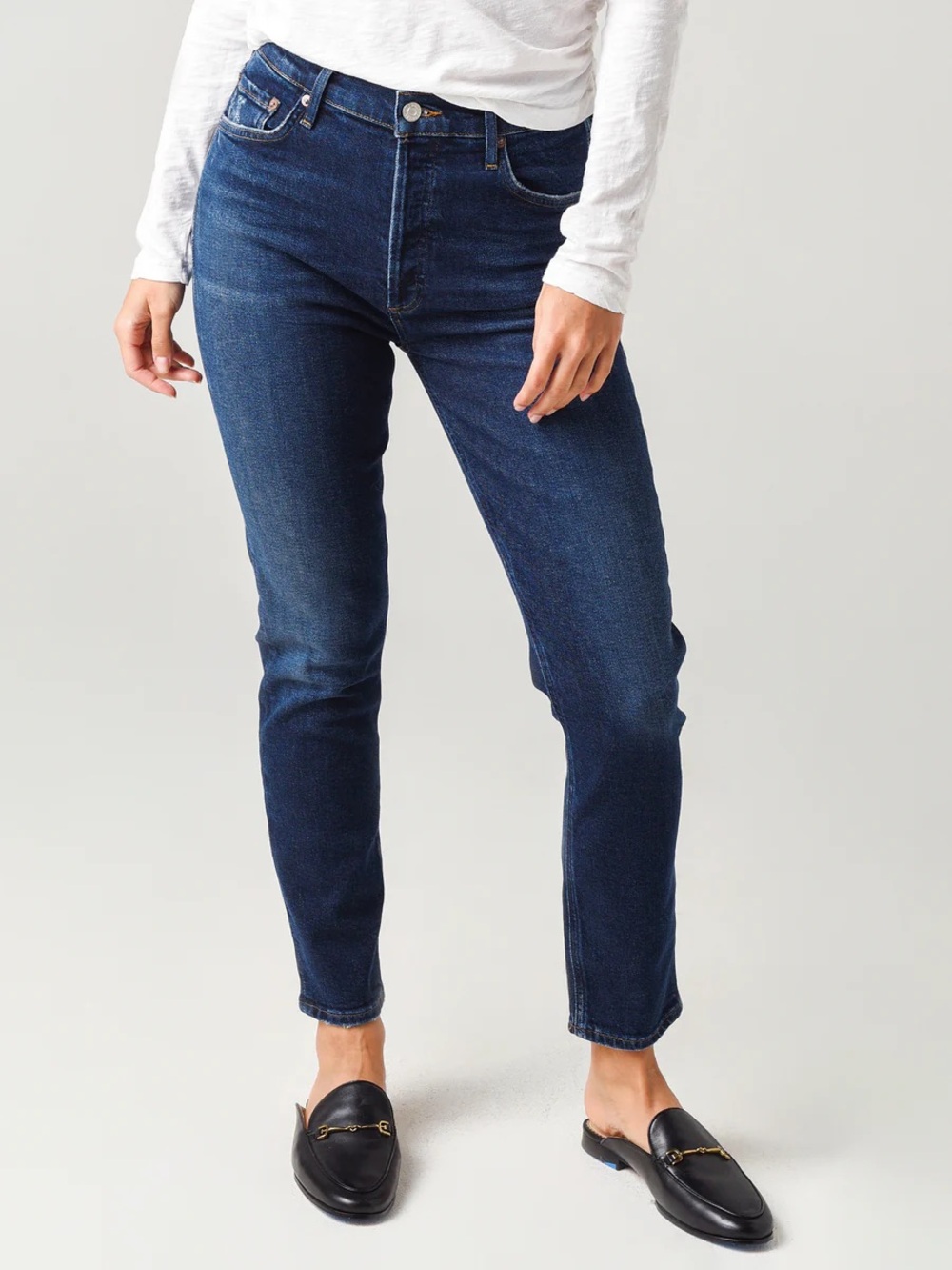 Agolde Women's Nico High-Rise Slim Fit Jean Size 24